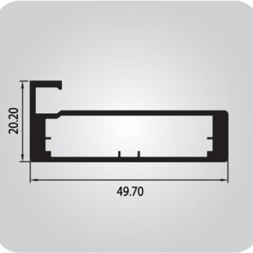 49mm I Frame Profile – 3Mtr Glass Thickness – 4mm