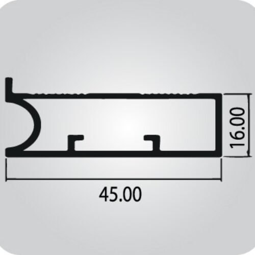 45MM CURVE EDGE GLASS STICK FRAME PROFILE