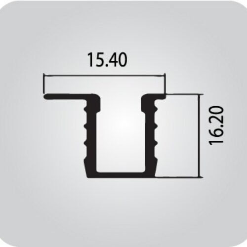 Bottom Running Groove Top & Bottom Profile 8Ft